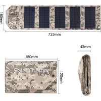 800W high-power monocrystalline silicon portable foldable solar panel pack, fast charging, outdoor camping and hiking mobile pow