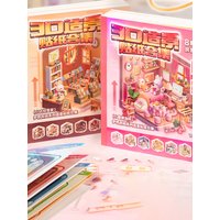 Mr Paper 24pieces/bag Kawaii Cute PET Sticker Book Dream Room 3D Scenery Stickers DIY Decorations for Students' Birthday Gifts