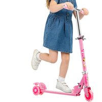 Kick Scooter For Kids Foldable LED Lighted Wheels Toy Folding Scooters With Adjustable Height For Children Aged 3-10 Outdoor