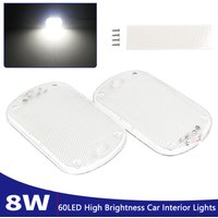 1PC 12V-80V 60LED Interior Light Bar Strip Light With Switch LED Car Interior Lamp Lighting Camper Bus Motorhome Boat Roof Light