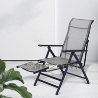 Portable Folding Beach Chair Outdoor Garden Camp Recliner Furniture for Courtyard Open Air,Telescopic Pedal Stools,Pedal stool