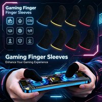 limited-time offer-Gaming Finger Sleeve Anti-slip Fingertip Cover Breathable Sweatproof Fingertips Thumb Gloves For Mobile Game