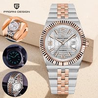 PAGANI DESIGN 2026 New Men's Watches Rose Gold Luxury Automatic Watch For Men MIYOTA 8215 Mechanical Wristwatch Sapphire crystal