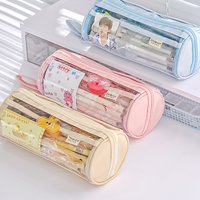 Transparent Pencil Case Creative Simple and Multifunctional Primary and Secondary School Student Stationery Pencil Case