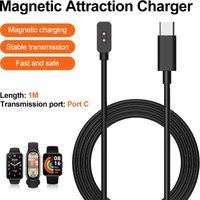 USB Magnetic Charger For Xiaomi Mi Band 8/ 8Pro/ 8 Active Type C Charging Cable For Redmi Watch 3 Lite/Active Smartwatch Wire