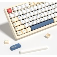 KBDiy KOA Keycaps GMK Soymilk 140 Keys PBT Keycap Similar MOA Japanese Korean Russian Keycap 7u MAC ISO For Mechanical Keyboard