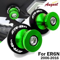 For KAWASAKI ER6N ER-6N 2006-2016 2015 2014 2013 2012 Motorcycle Accessories M10 Aluminum Swingarm Spools Slider Stand Screws