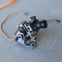 2 Axis Gimbal FPV Gimbal Drone Gimbal with 2 Metal Servos for for Model airplane Cameras Aluminum alloy upgrade parts