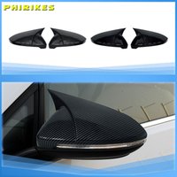 Für VW Golf MK6 MK7 7,5 GTI R GTD Basis 2009-2020 2Pcs Seite Rückspiegel Abdeckung Kappen spiegel Werkzeuge Fall Glanz Schwarz Tuning Neue