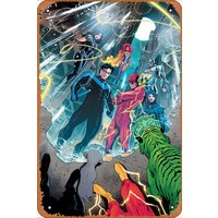 Retro Classic Cartoon Metal Tin - NIGHTWING #104 B AMANCAY NAHUELPAN - Anime Tin Sign Poster Novelty Retro Art Wall Decor for Ho