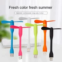 Portable Bendable Flexible USB Small Fan Mini Cooling Fan For Laptop PC Power Bank Charger Summer Office Travel Gadget