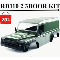 RCDream 1/0 RC Crawler Car RD110 2-door pickup truck upgrade 3-door kit Defender van off-road body shell modification parts