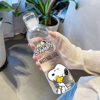 Snoopy Transparent Plastic Cup Milk Scale Cup Portable Portable Cup Cartoon Anime Large Capacity Water Cup Car Portable