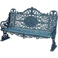 Garden Bench Outdoor Leisure Bench Cast Iron Backrest Chair Plaza Courtyard Bench, Cross-border Spherical Cast Iron Chair Legs