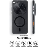For OPPO Find X9 Ultra Case Magnetic Corrugated Anti Slip Case Ultra Thin Frosted PC For OPPO Find X9 Ultra Shockproof Funda