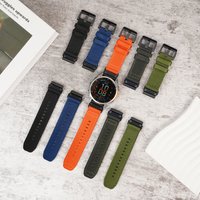 20/22/26mm Nylon Canvas Strap for Garmin Fenix 8/7/7pro Series Stylish Connector Canvas Strap in 20/22/26mm Sizes