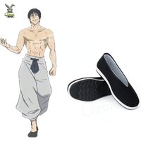 Toji Fushiguro Shoes,Touji Fushiguro Cosplay Costume Anime Short Sleeve Suit Top Pants Outfits