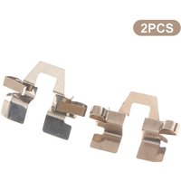 2pcs Motorcycle Caliper Lower Pump Brake Pump Stainless Steel Spring Plate Motorcycle Caliper Brake Pads