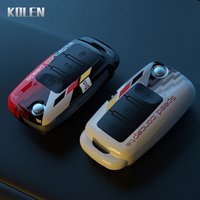 ABS Car Folding Key Case Cover Shell For Volkswagen VW Polo Golf Passat Beetle Caddy Tiguan Skoda Octavia Kodiaq Seat Leon Altea