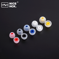 NICEHCK 07 Noise Isolating Silicone Ear Tips Soft Safe Eartips Improve Vocal For DB2 4U ASX ZSN ZS10 Pro ZSX In Ear Earphone