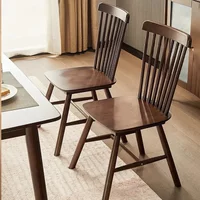 Accent Dining Chairs Set of 4,Solid Oak Wood Dining Chair with Comfortable Backrest,Sturdy Wooden Chairs for Kitchen with 4 Sets