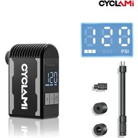 CYCLAMI A2S Alloy Portable Bike Electric Pump 120PSI 500mAh Mini Fast High Air Compressor for Road MTB Schrader Presta Tire image 4