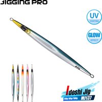 JIGGINGPRO Nadel-Metall-Jig 60g 80 100g Meeresfischen Langstreifen Schnellziehende Eisenplatte Fisch Schnell Sinkender Vertikaler Jigging-Köder