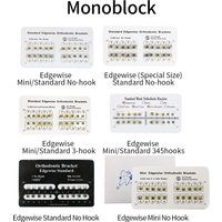 1Pack 20Pcs Edgewise 022 Orthodontic Brace Bracket 0Hook/3Hook/345Hooks Standard Mini
