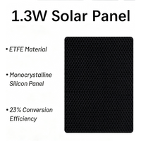 5V 0.26A Efficient Solar Panel 1.3W Mini Solar System DIY Solar Diy Kit With Wire ETFE Solar Panel Cell for Electronic Project