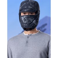 AliExpress maolv Pilot Hat Ushanka Men's Winter Trapper Hat with Windproof Mask-Russian Trooper Hat Hunting Skiing Cycling Hat for Men Women