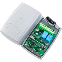 2 Channel Garage Door Motor Remote Control Receiver Supports 433.92MHz Fixed Code And Rolling Code 433MHz Remote Control Switch