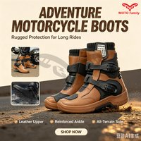Buty motocyklowe przeciwrozpryskowe do jazdy po torach, sprzęt motocyklowy MotoTravel, męskie buty motocyklowe, męskie buty na motocykl.