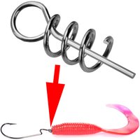 50Pcs Lure Bait Spring Soft Bait Anti-Off Lure Swivel Small Pin Fishing Gear Fishing Fishing Accessories