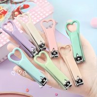 Rainbow Series Portable Nail Clippers for Women and Men-Stainless Steel,Splash-Proof Design,Straight Jaw, Classic Style, Compact