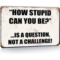 Vintage Metal Add a of Humor Plaque: Fun Sentence Sign for Home Decor