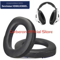 Carberon Perforated Sheepskin Ear Pads Fenestrated Lambskin Ear Cushions for Sennheiser HD800,HD800S and Drop HD8XX Headphones