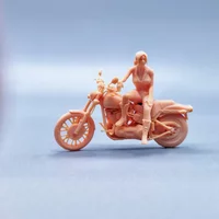 1/64 1/50 1/43 Figurines Scale Model Resin Resident Evil Claire Motorcycle Uncolored Miniatures Diorama Hand-painted V927 V928