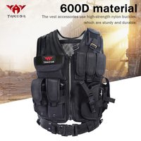 YAKEDA High Strength Wear-Resistant Tear-Resistant Mesh Breathable Hunting Vest Double-Layer Tear-Resistant Fabric