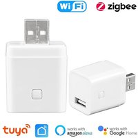 Tuya Smart WiFi/Zigbee Micro USB Adaptor Switch 5V Mini USB Power Adaptor Smart Life Control With Alexa Google Alice Assistant