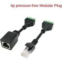 RJ45 To 4pin Terminal RJ45 Female Terminal Block Crystal Head Terminal Block Pressure-free Crystal Head Net Block End