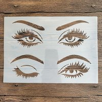 A4 29 *21cm Eye beauty pupil DIY Stencils Wall Painting Scrapbook Coloring Embossing Album Decorative Paper Card Template,wall