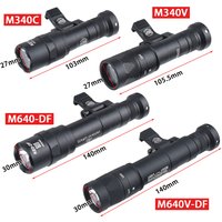 Tactical Surefire M340C M340V M640 M640DF Gun Scout Light Rifle Airsoft Strobe Flashlight LED Lanterna Fit 20mm Picatinny Rail