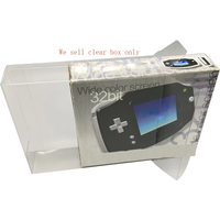 Clear box cover for gameboy advance for GBA wide color screem US version display collection storage PET protective box