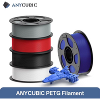 Filament ANYCUBIC PETG pour imprimante 3D, 1 kg/rouleau, multicolore, 1,75 mm, plastique, impression 3D pour Kobra 3 Combo S1C pour imprimante 3D