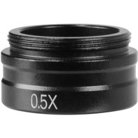 YIZHAN 2X 0.5X Microscope Auxiliary Lens Objective Suit For 25mm 150X C-mount Lens Microscope Eyepieces Zoom In Out Tools 1000mm