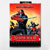 Shinobi 3 Return Of The Ninja Master MD Game Card with EUR Box for 16 Bit Sega Megadrive Genesis system