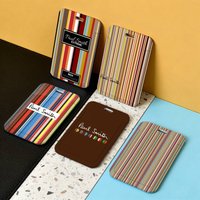 Fashion P-Paul S-Smith Transparent Card Holder Employee Plastic Slide Cover Lanyard Work Business ID Bag Bus