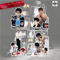 K-pop Boy Group Celebrity 'TYPE' Non-Acrylic Pop-Out Double-Sided Stand Desktop Ornament Holder Fan Collection Gift