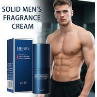 Men's Solid Cologne Perfume Fresh Light Fragrance Portable Pocket Size Long Lasting for Business Dating Travel Daily Use