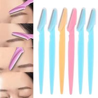 3-18Pcs Eyebrow Trimmer Blade Shaver Portable Face Razor Eye Brow Epilation Hair Removal Cutters Safety Razor Woman Makeup